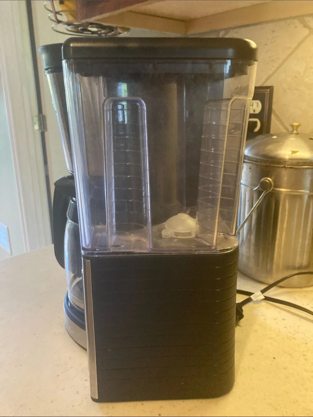 Ninja Coffee Maker in Silver and Black with Clear Water Reservoir